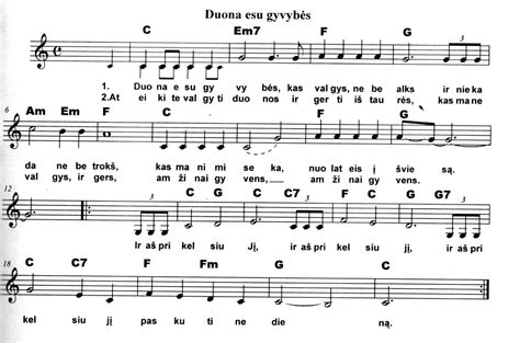 lietuviškos dainos natos