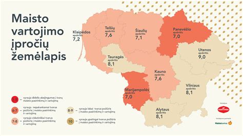 Žemėlapis su maisto gamybos įmonėmis Vilkaviškio regione