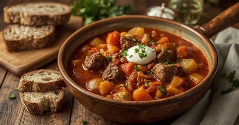 Klasikinio veršienos guliašo ingredientai
