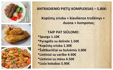 Subalansuoti dienos pietūs valgykloje