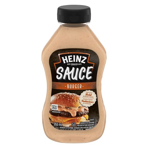 Heinz Burger padažo buteliukas ir mėsainis