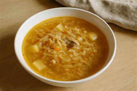 Puodas su verdančia kopūstų sriuba