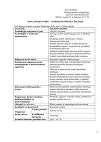 Miltų ir šampūno šlykštuko gaminimo procesas