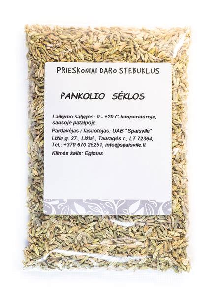 Pankolio sėklos