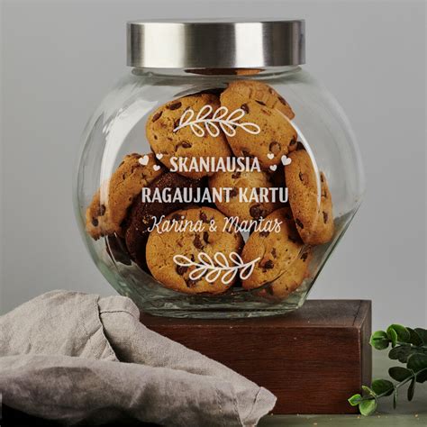 Naminio sausainių sviesto stiklainis