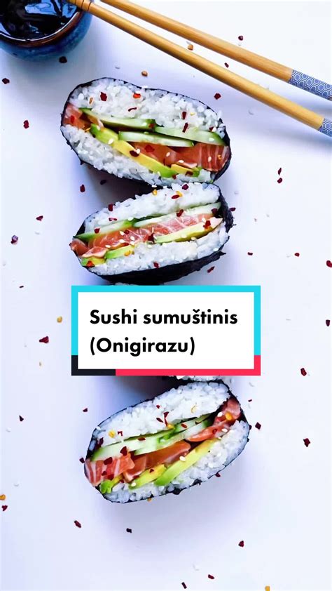 Sushi burgerių asortimento iliustracija