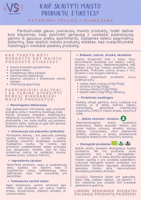 Ekspertų patarimai: kaip skaityti maisto produktų etiketes