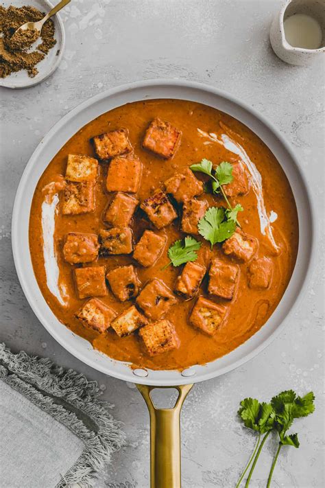 Indiškas paneer sūris, skirtas vegetariškam Tikka Masala