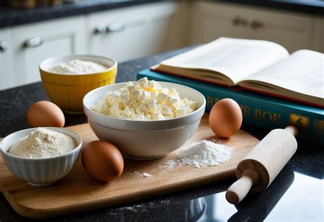 Varškės pyragui reikalingi ingredientai
