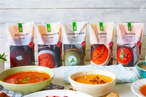 Įvairių AUGA ekologiškų sriubų asortimentas