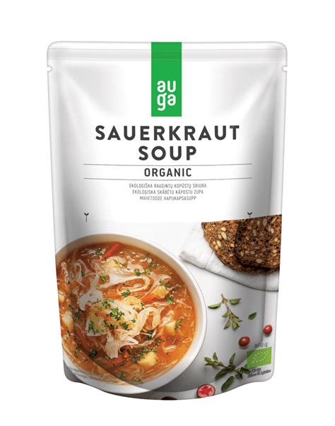 AUGA sriubos pakuotės ir paruošimo būdai