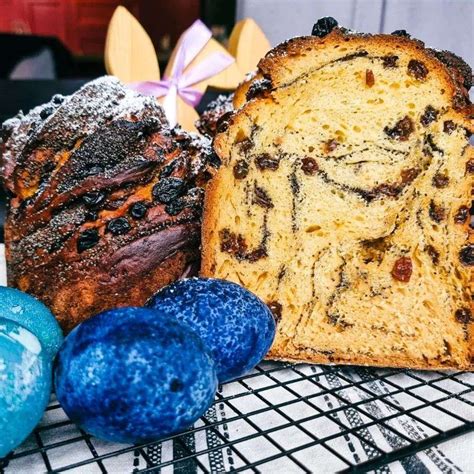 Velykų pyragas su aguonomis ir razinomis