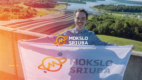 Mokslo sriubos logotipas ir jauni mokslininkai