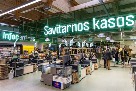 Savitarnos kasos su užrašu žemaičių kalba