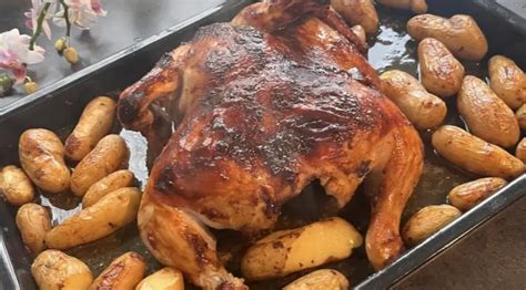 Karališka sultinga višta ant sosto su traškiomis bulvėmis