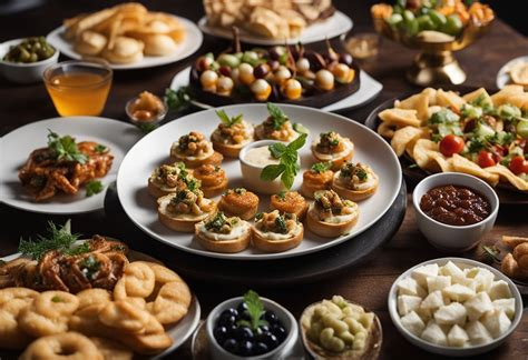 Lėkštė su įvairiais itališkais užkandžiais, papuoštais ančiuviais