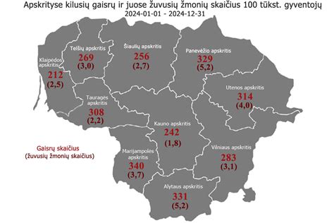 Lietuvos gaisrų dėl žaibo statistika