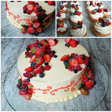 Nuogas tortas, dekoruotas uogomis ir žalumynais