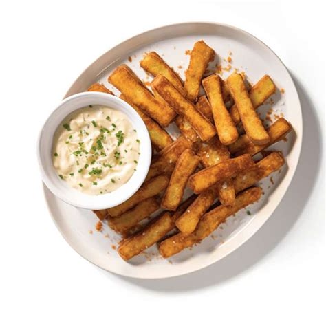 Halloumi sūrio lazdelių su padažu nuotrauka